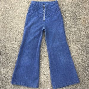 Vintage 70’s High Waist Bell Bottom Jeans